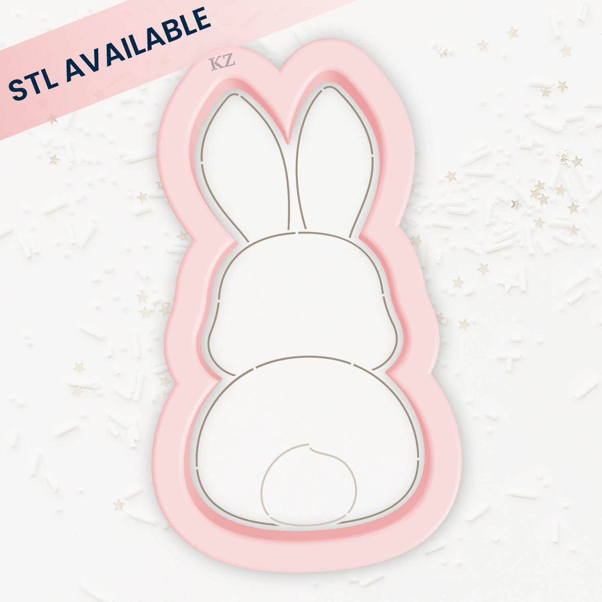 Cookie Cutters Bunny Back – Cookie Cutter &amp; Stencil Set