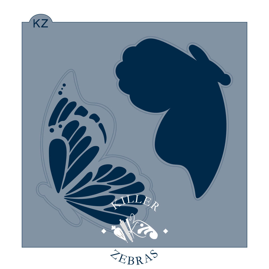 Cookie Cutters Butterfly Profile Cutter/Stencil