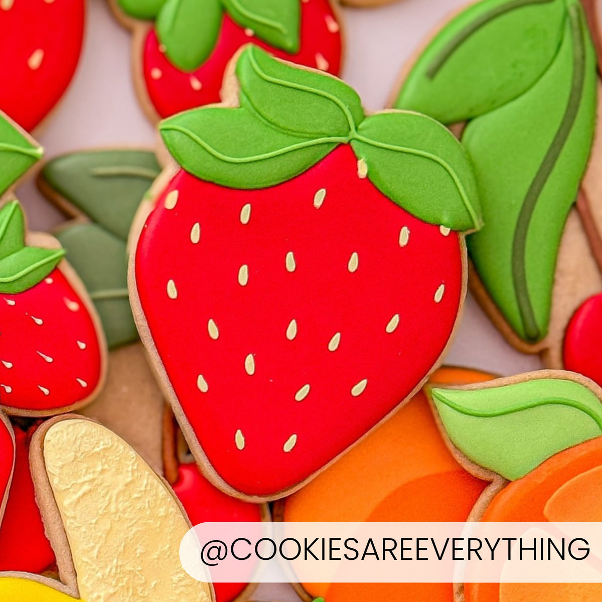 Cookie Cutters Strawberry (Style 2) Cutter/Stencil