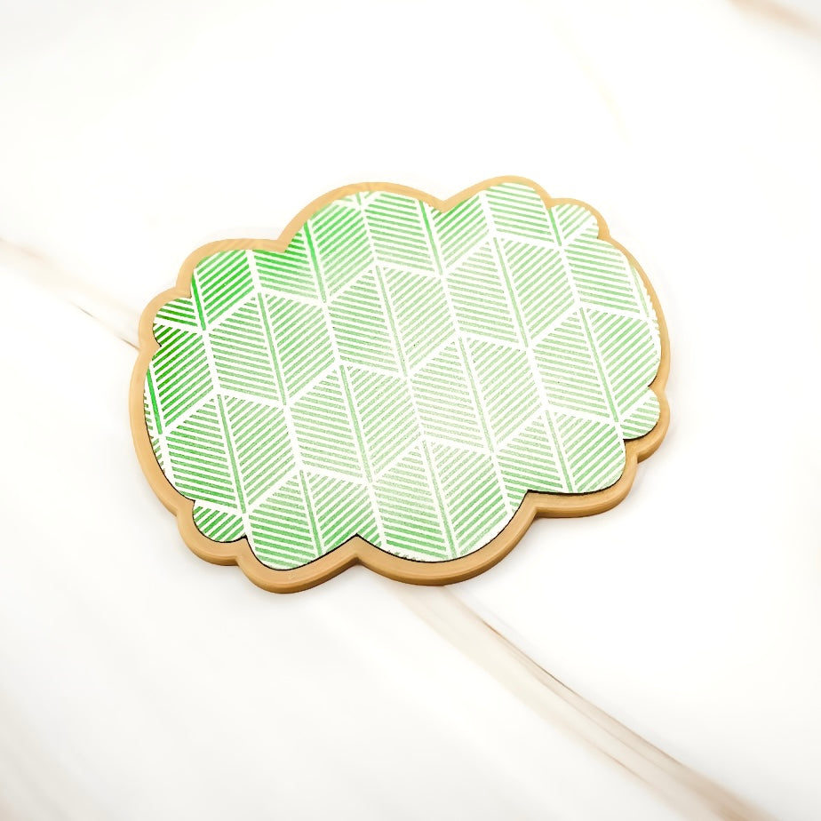 5.5 x 5.5 Stencil Hexagon Fans Stencil