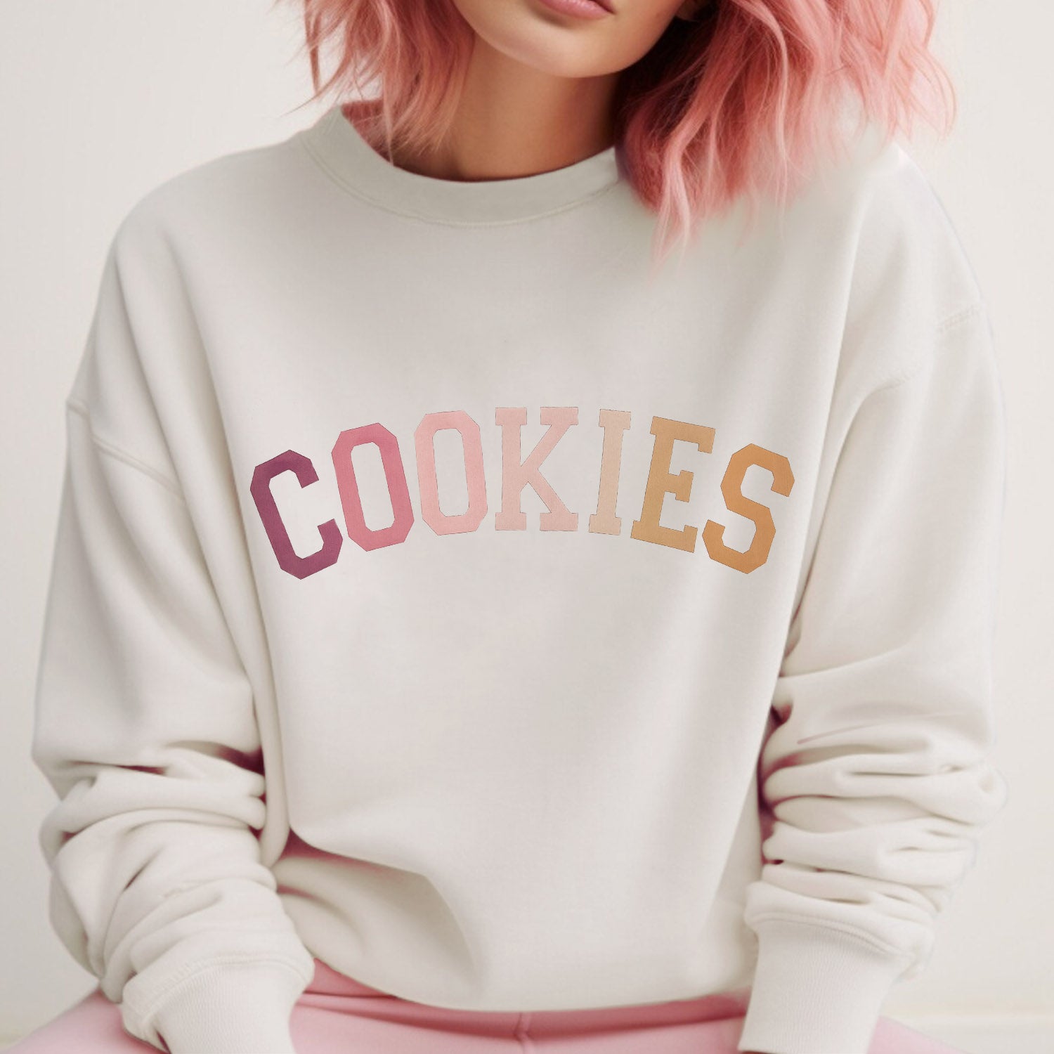 Shirts COOKIES Oatmeal Crew Neck Sweatshirt