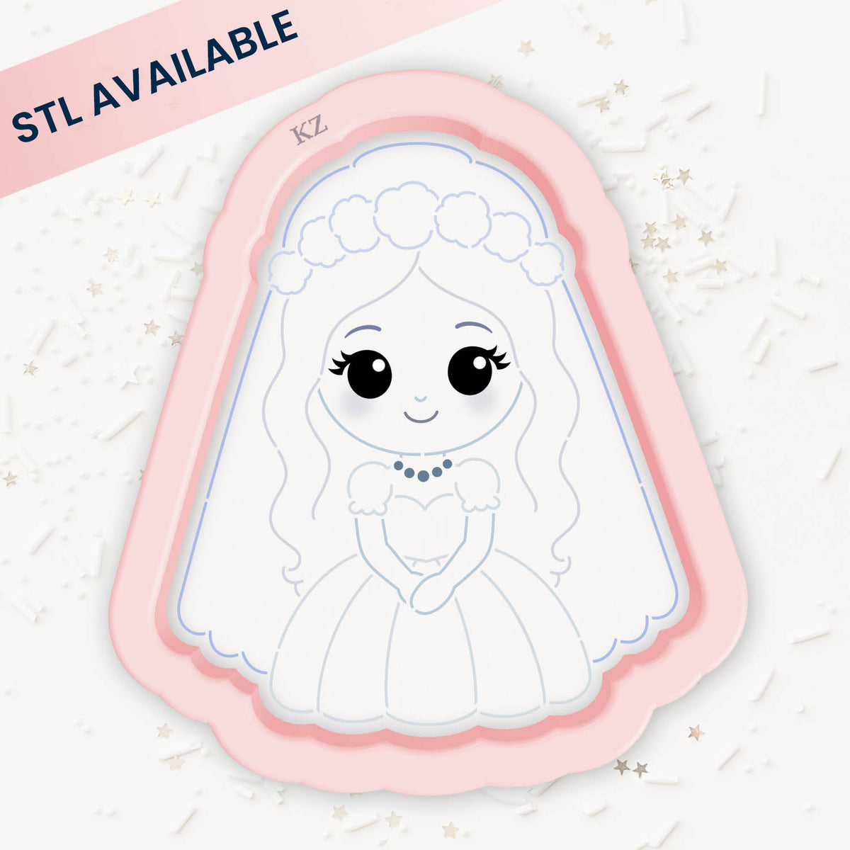 CSLA Haunted Bride – Cookie Cutter &amp; Stencil Set