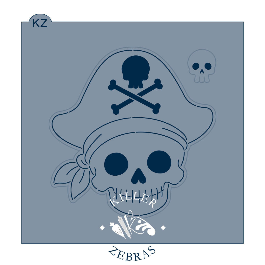 Cookie Cutters CSLA Pirate Skeleton – Cookie Cutter & Stencil Set