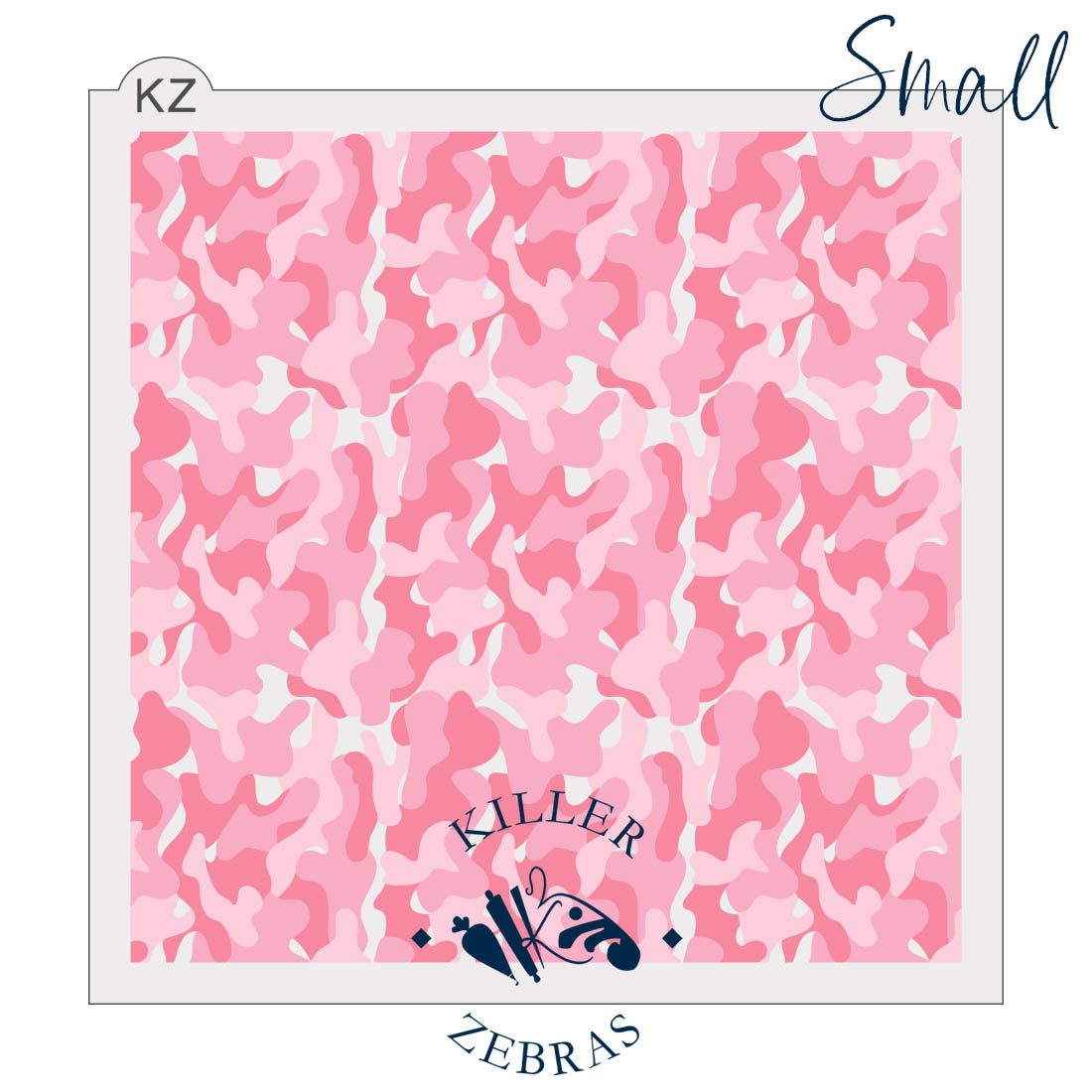 5.5 x 5.5 Stencil Camo – Layered Cookie Stencil