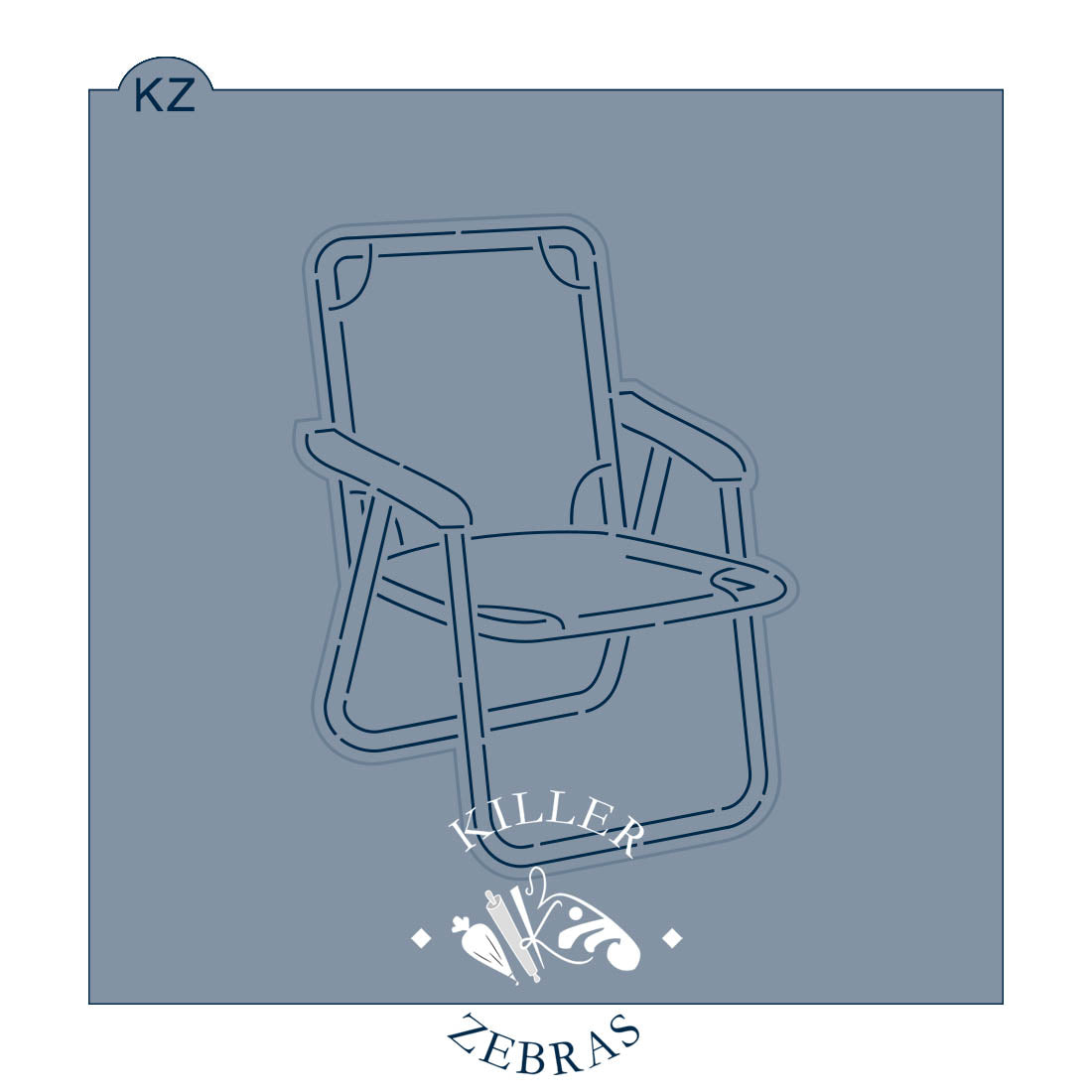 Cookie Cutters Camping Chair Cutter/Stencil
