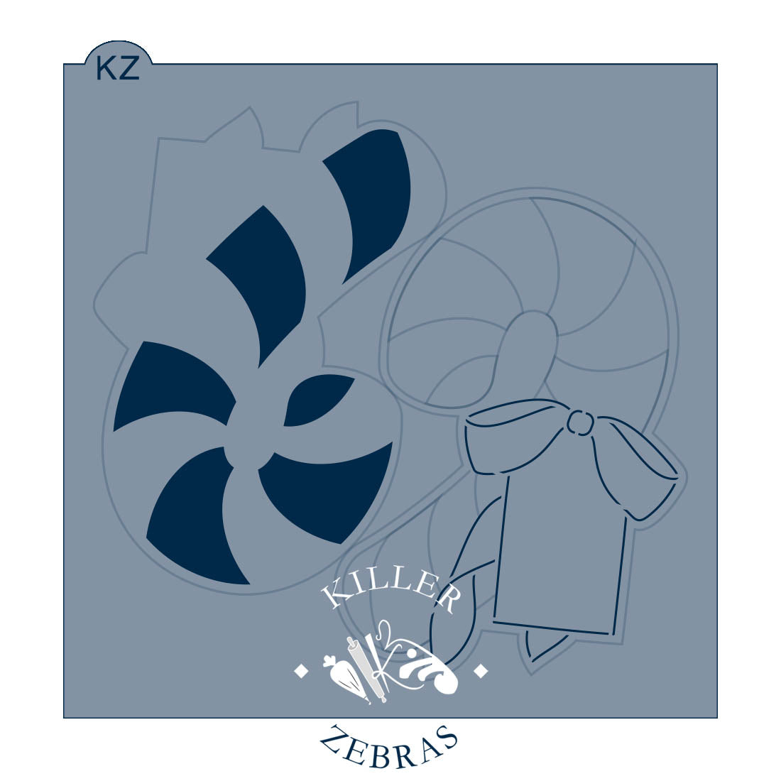 Cookie Cutters Candy Cane with Tag Cutter/Stencil