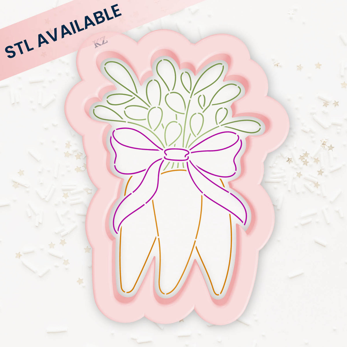 Cookie Cutters Carrot Bunch Cutter/Stencil