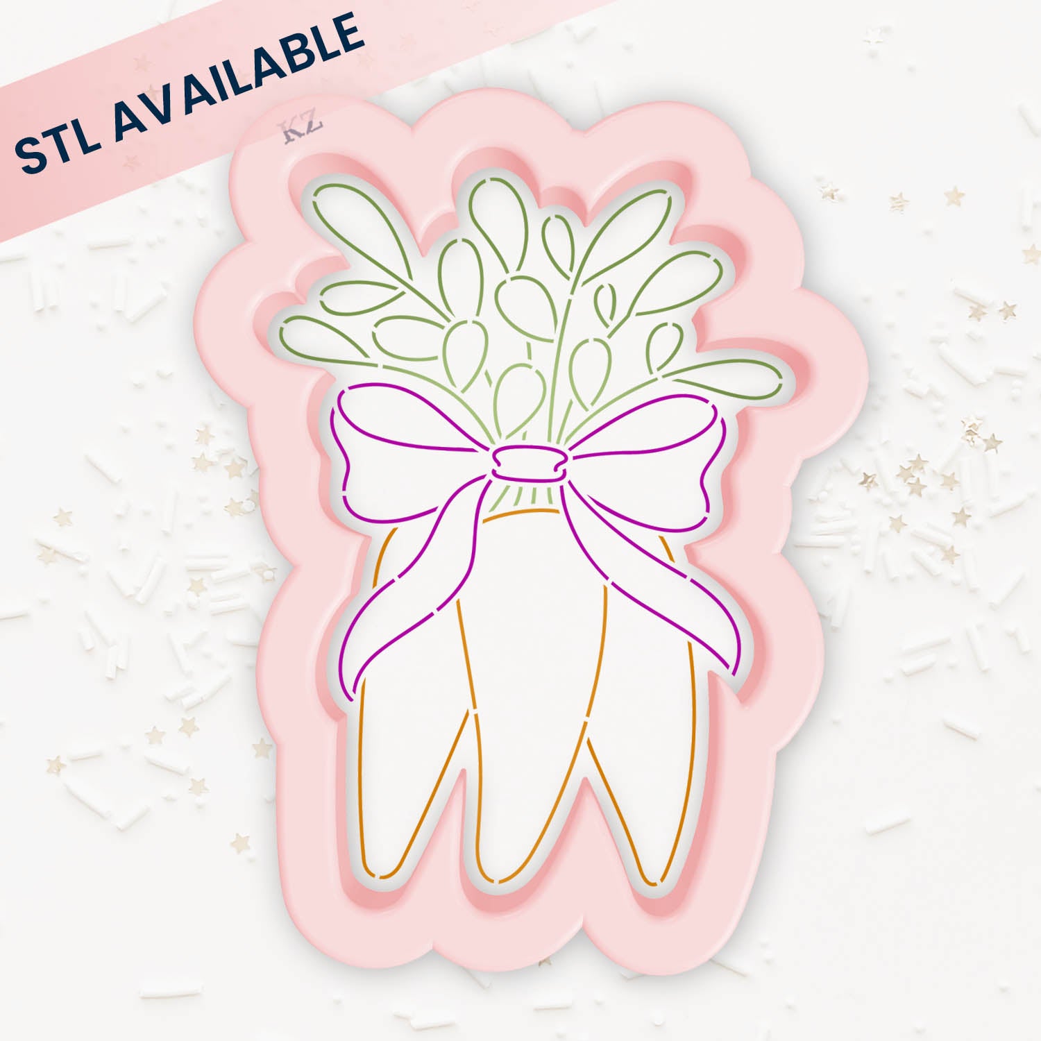 Cookie Cutters Carrot Bunch Cutter/Stencil