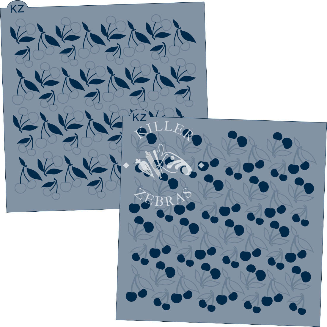 5.5 x 5.5 Stencil Cherries – Layered Cookie Stencil