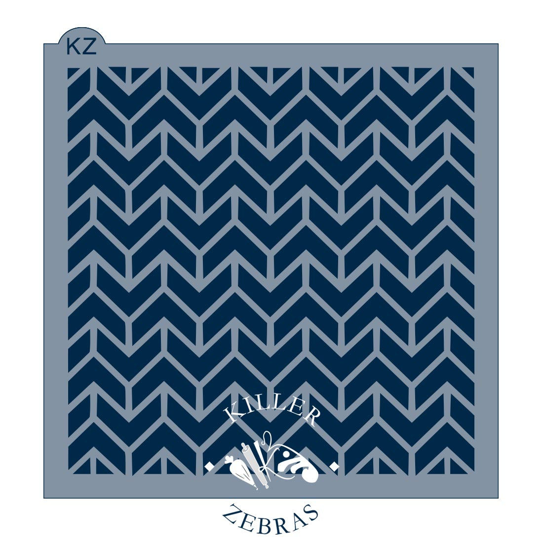 5.5 x 5.5 Stencil Chevron Arrows Stencil
