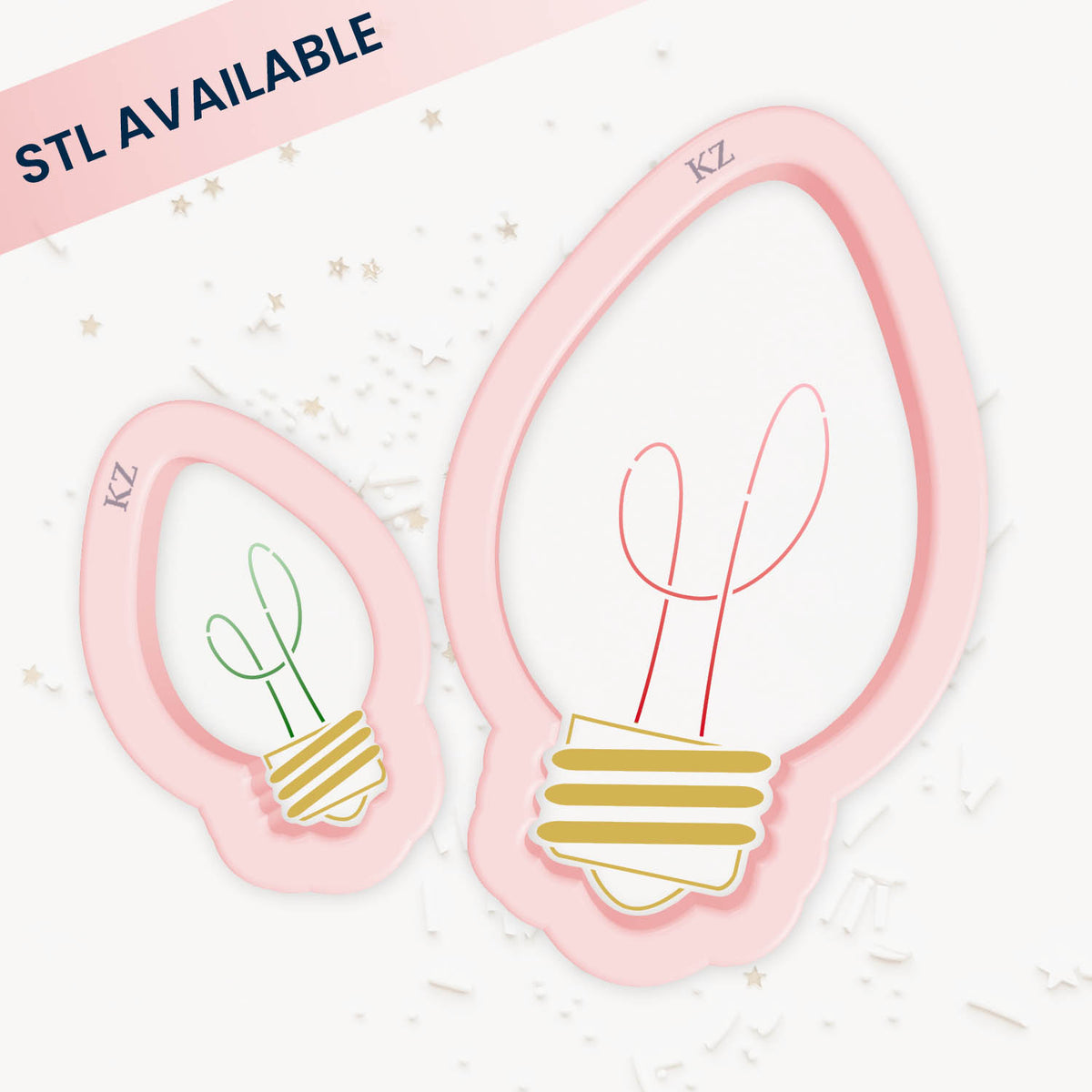 Cookie Cutters Christmas Bulb Cutter/Stencil