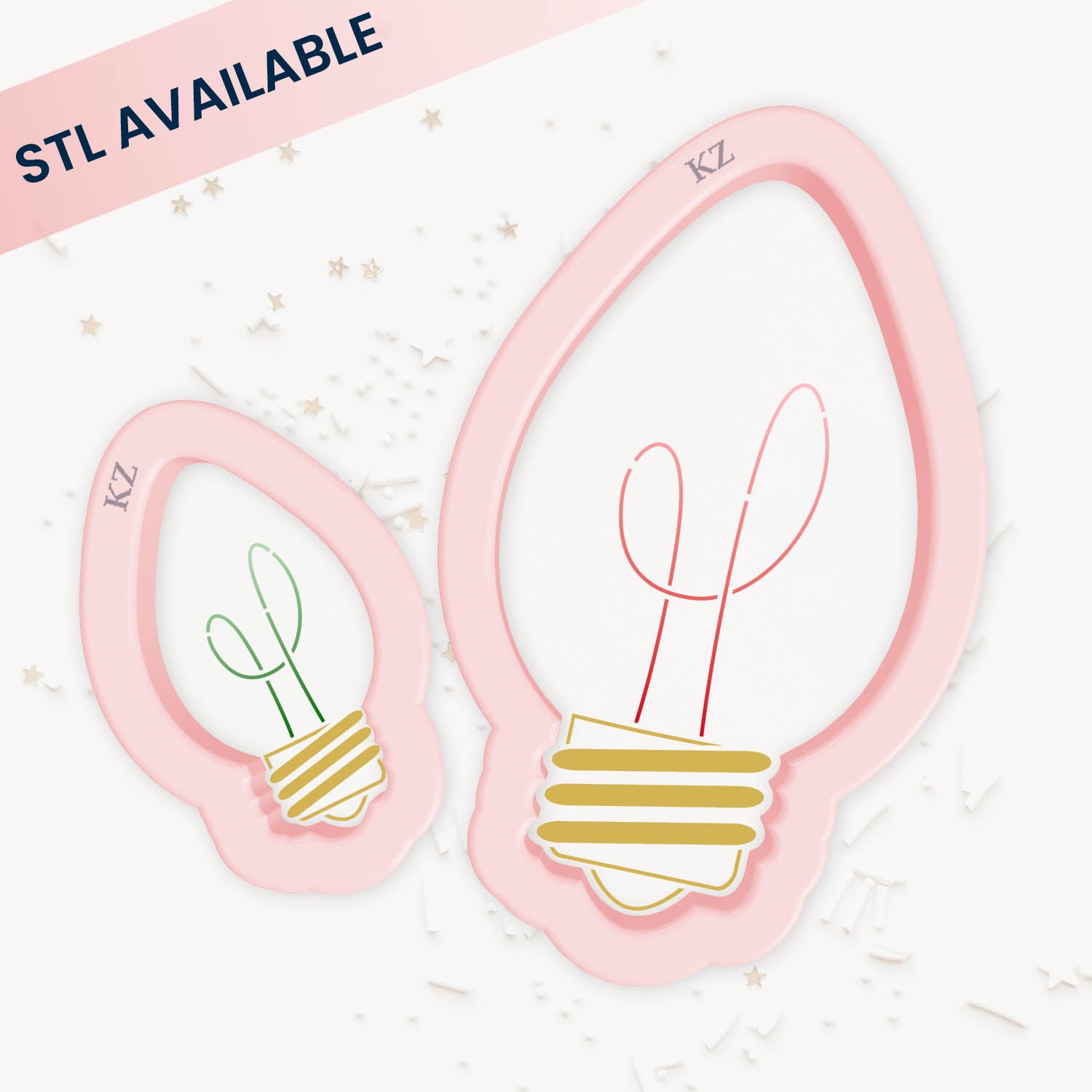 Cookie Cutters Christmas Bulb Cutter/Stencil