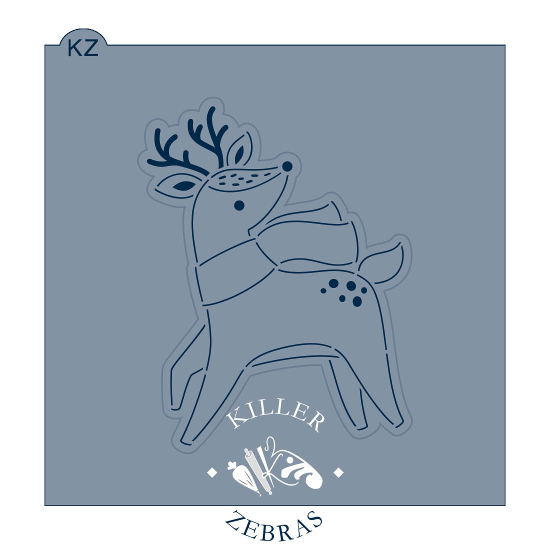 Cookie Cutters Christmas Reindeer (Style 1) Cutter/Stencil