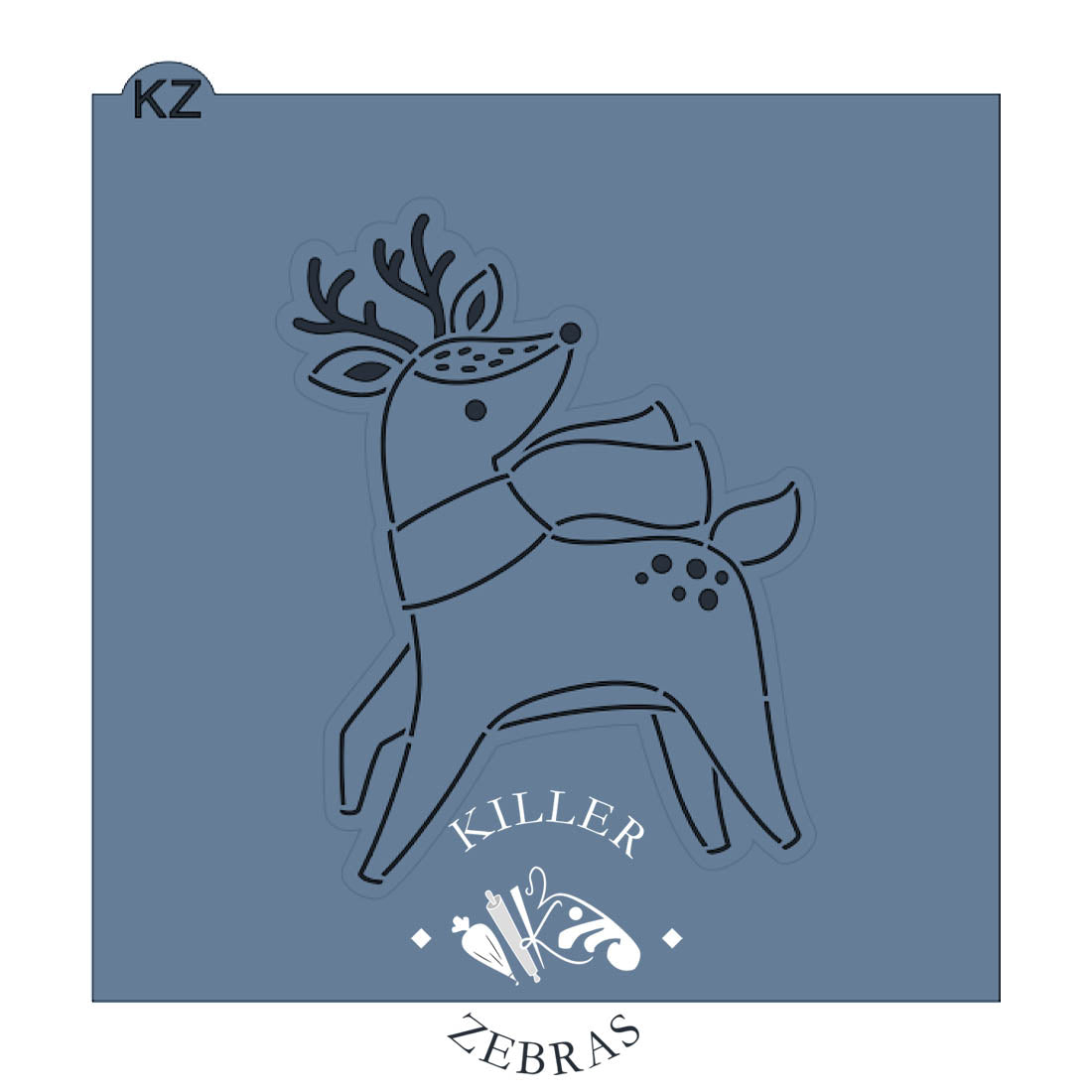 Christmas Reindeer (Style 1) Cutter/Stencil