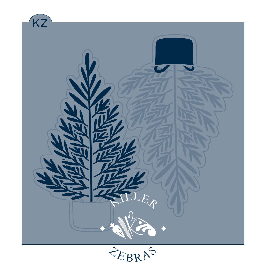 Cookie Cutters Christmas Tree in Basket Cutter/Stencil