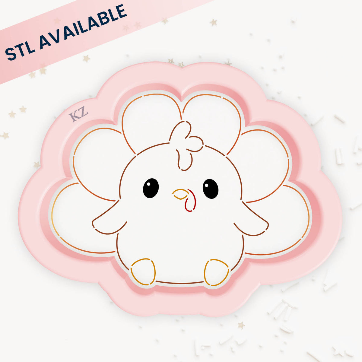 Cookie Cutters Chubby Turkey Cutter/Stencil