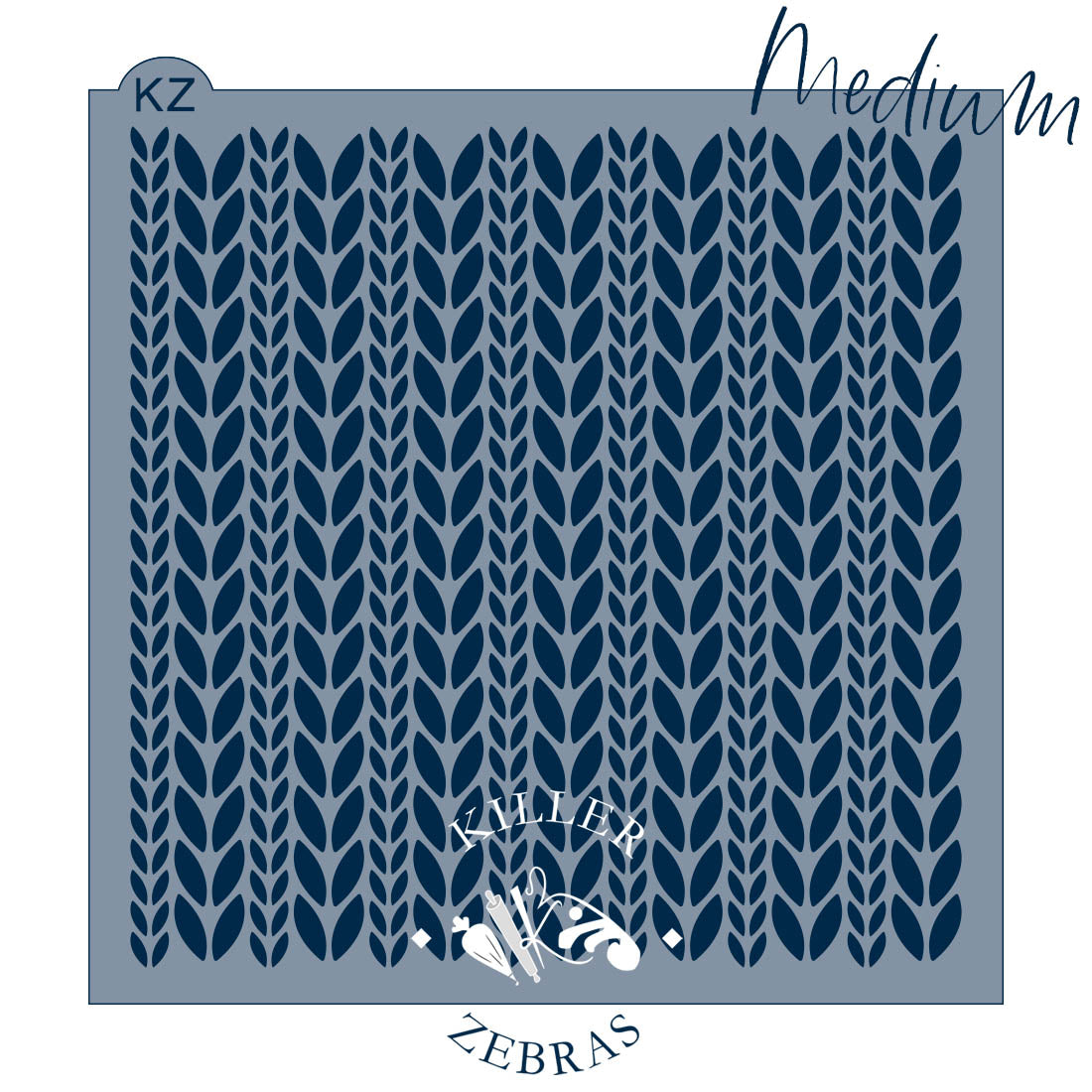 5.5 x 5.5 Stencil Chunky Knit Stencil