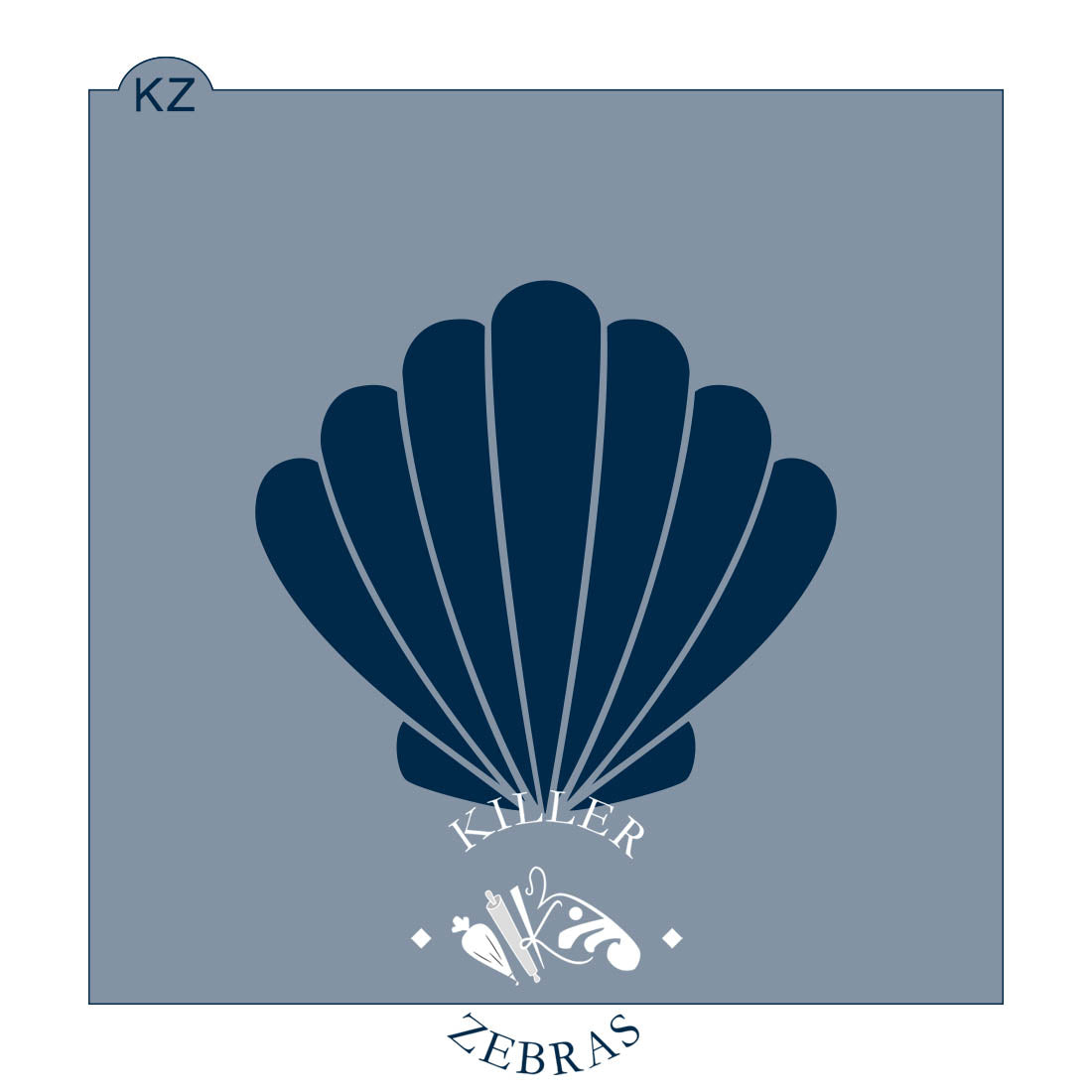 Cookie Cutters Clamshell Cutter/Stencil Full Design Stencil