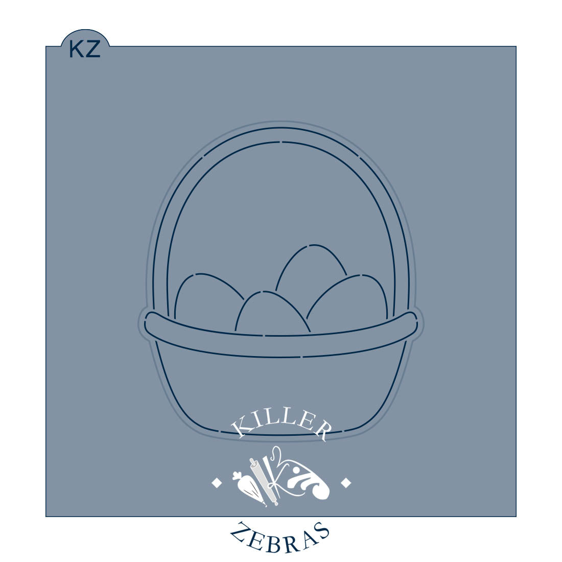 Cookie Cutters Classic Easter Basket – Cookie Cutter &amp; Stencil Set