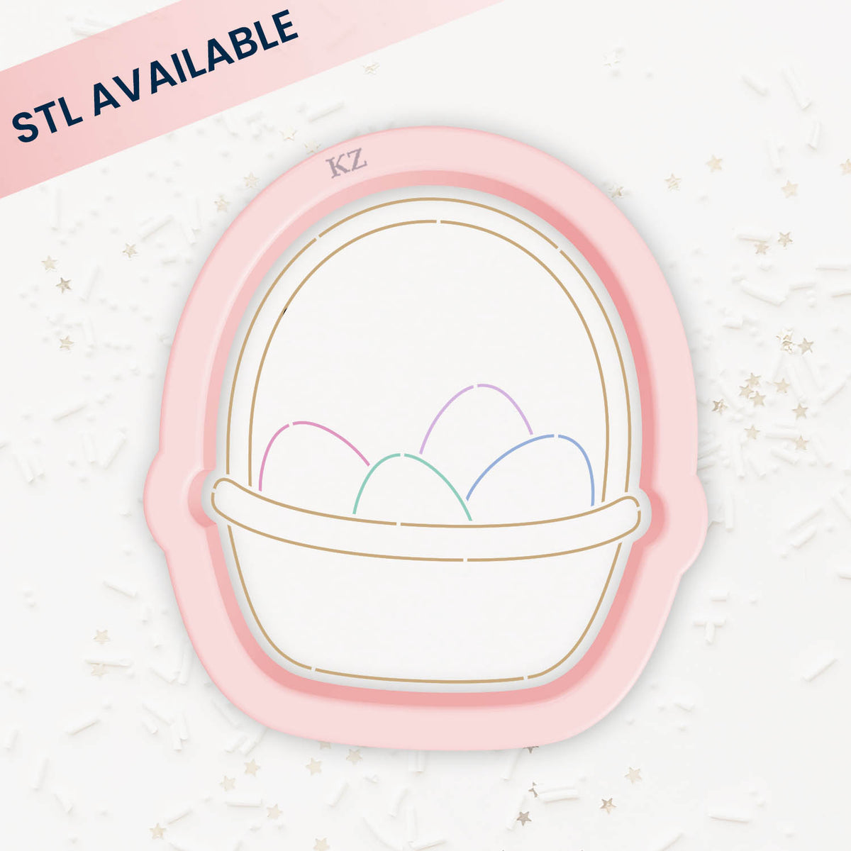 Cookie Cutters Classic Easter Basket – Cookie Cutter &amp; Stencil Set