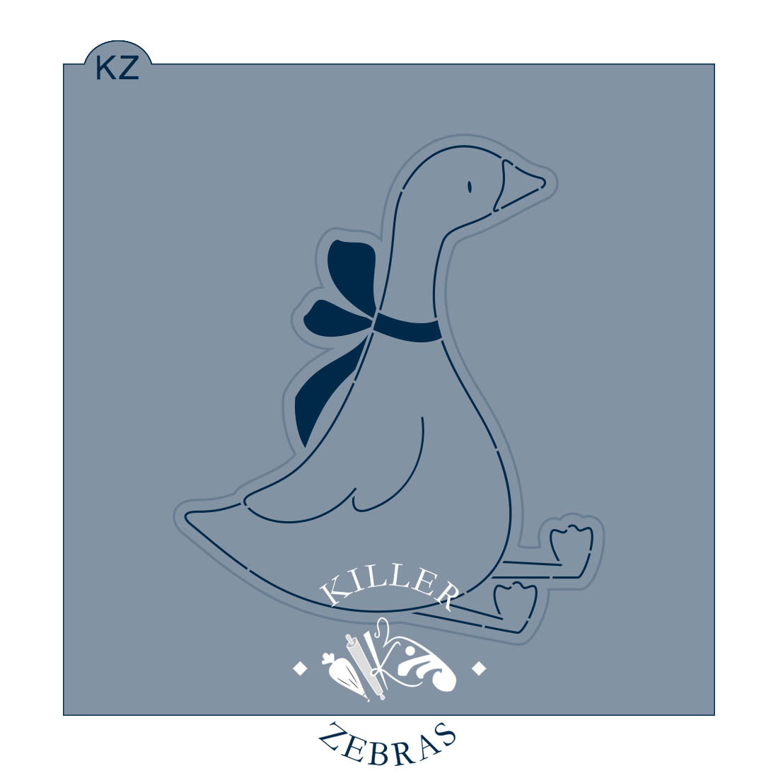 Cookie Cutters Goose with Bow Cutter/Stencil