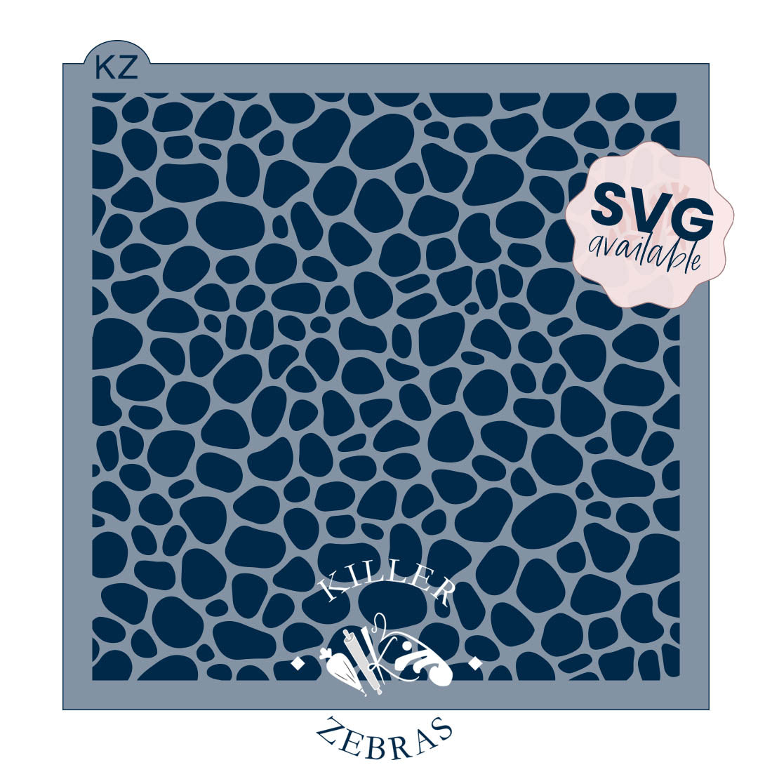 5.5 x 5.5 Stencil Cobblestone – Cookie Stencil
