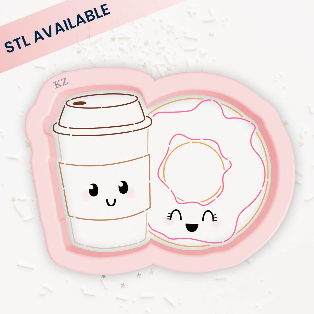 Cookie Cutters Coffee &amp; Donuts Cutter/Stencil