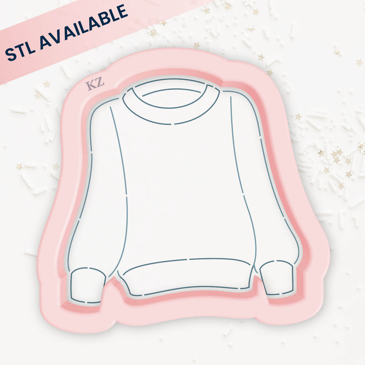 Comfy Sweater – Cookie Cutter &amp; Stencil Set