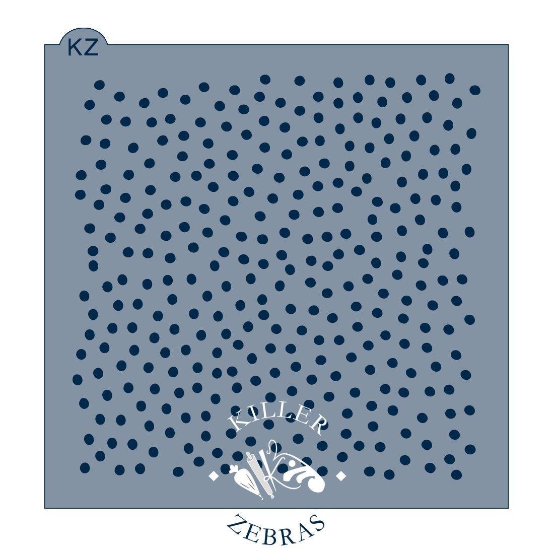 5.5 x 5.5 Stencil Confetti Polka Dots Stencil