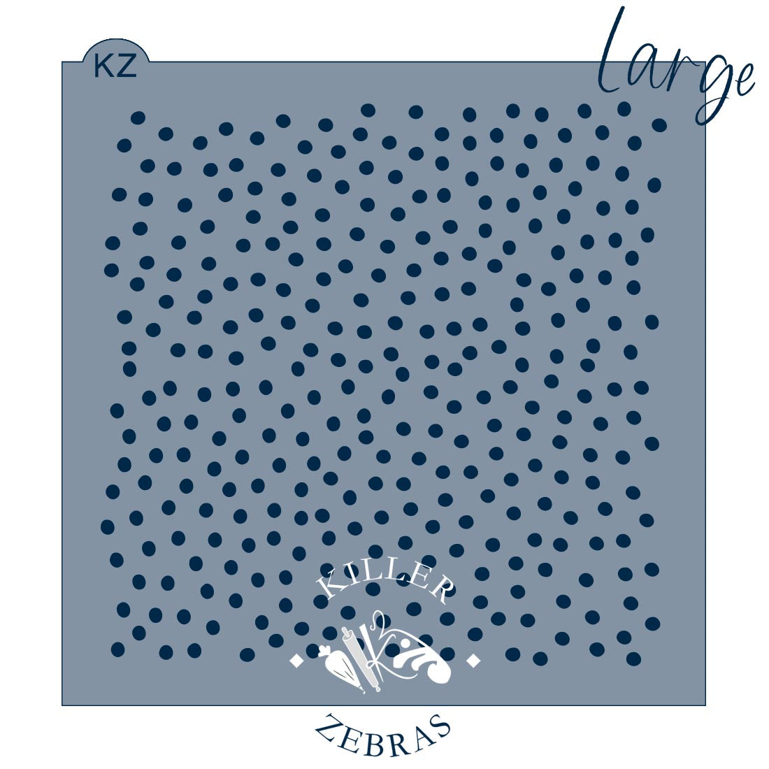 5.5 x 5.5 Stencil Confetti Polka Dots Stencil Large