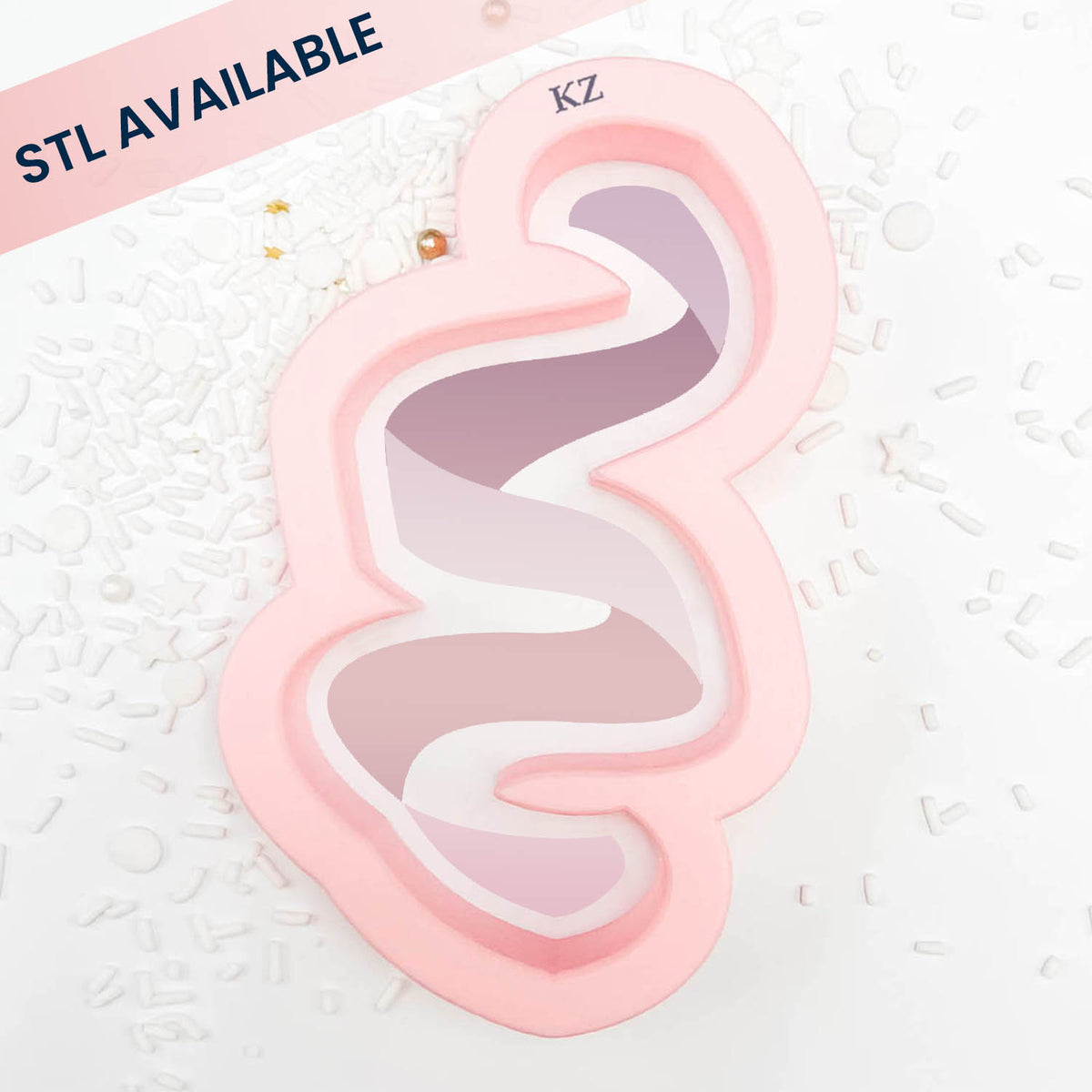 Cookie Cutters Confetti Ribbon Cutter/Stencil