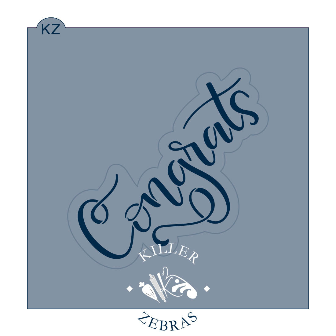 Cookie Cutters Congrats Hand Lettered