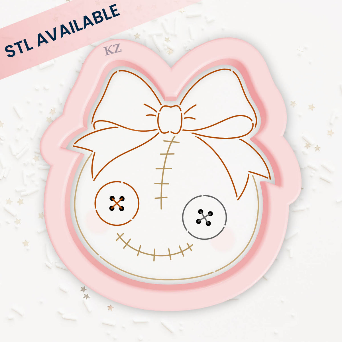 Coquette Voodoo Doll – Cookie Cutter &amp; Stencil Set