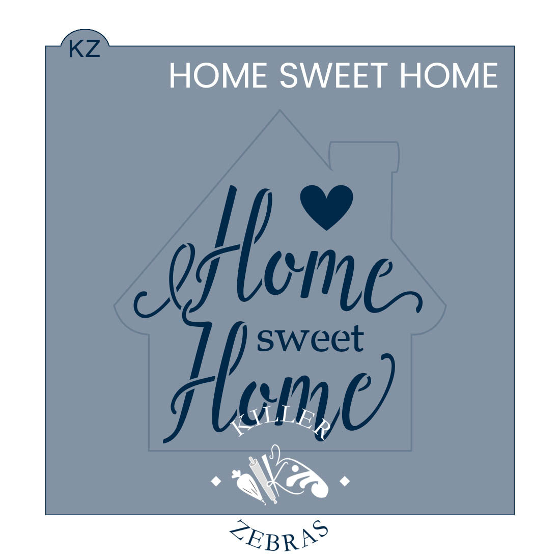 5.5 x 5.5 Stencil Cottage House Stencils Home Sweet Home