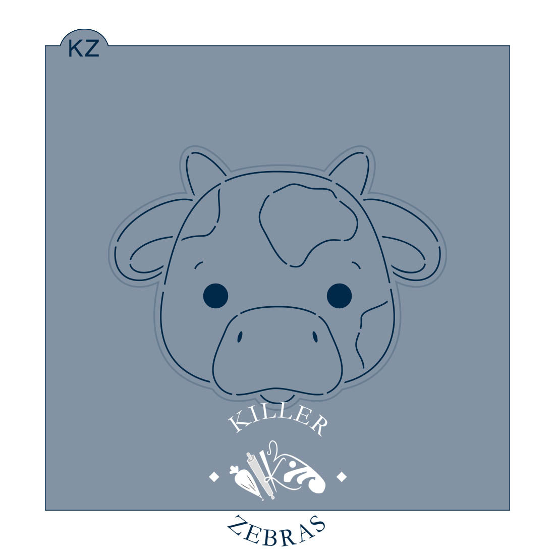 Cookie Cutters Cow Head Cutter/Stencil