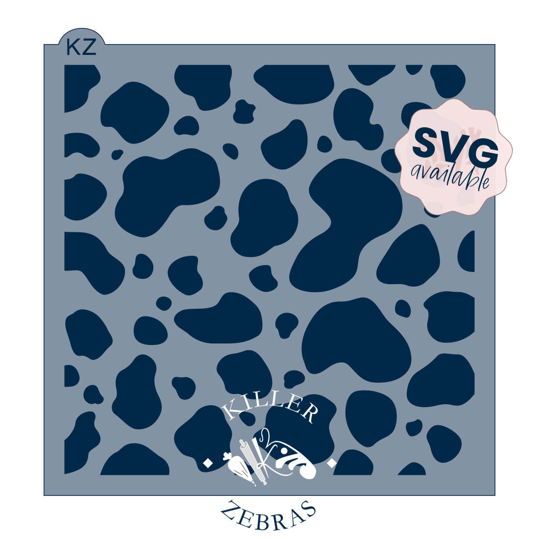 Cow Print – Cookie Stencil