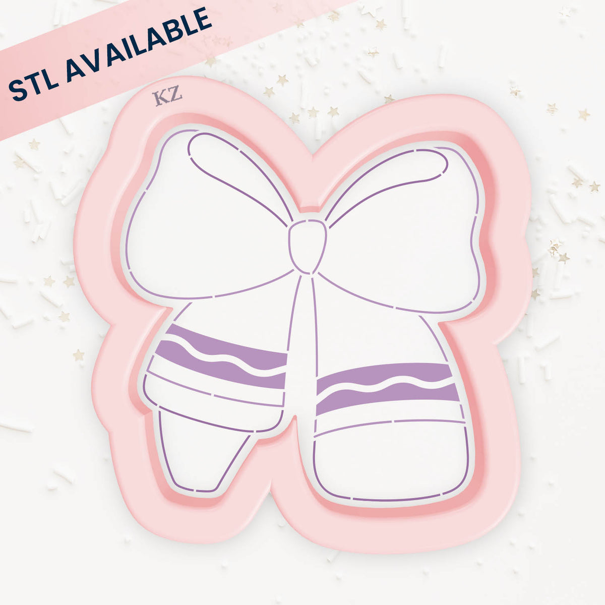 Cookie Cutters Crayon Bow – Cookie Cutter &amp; Stencil Set