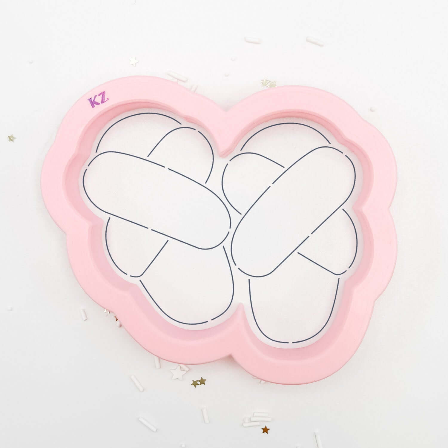 Cookie Cutters Fluffy Crossover Slippers Cutter/Stencil