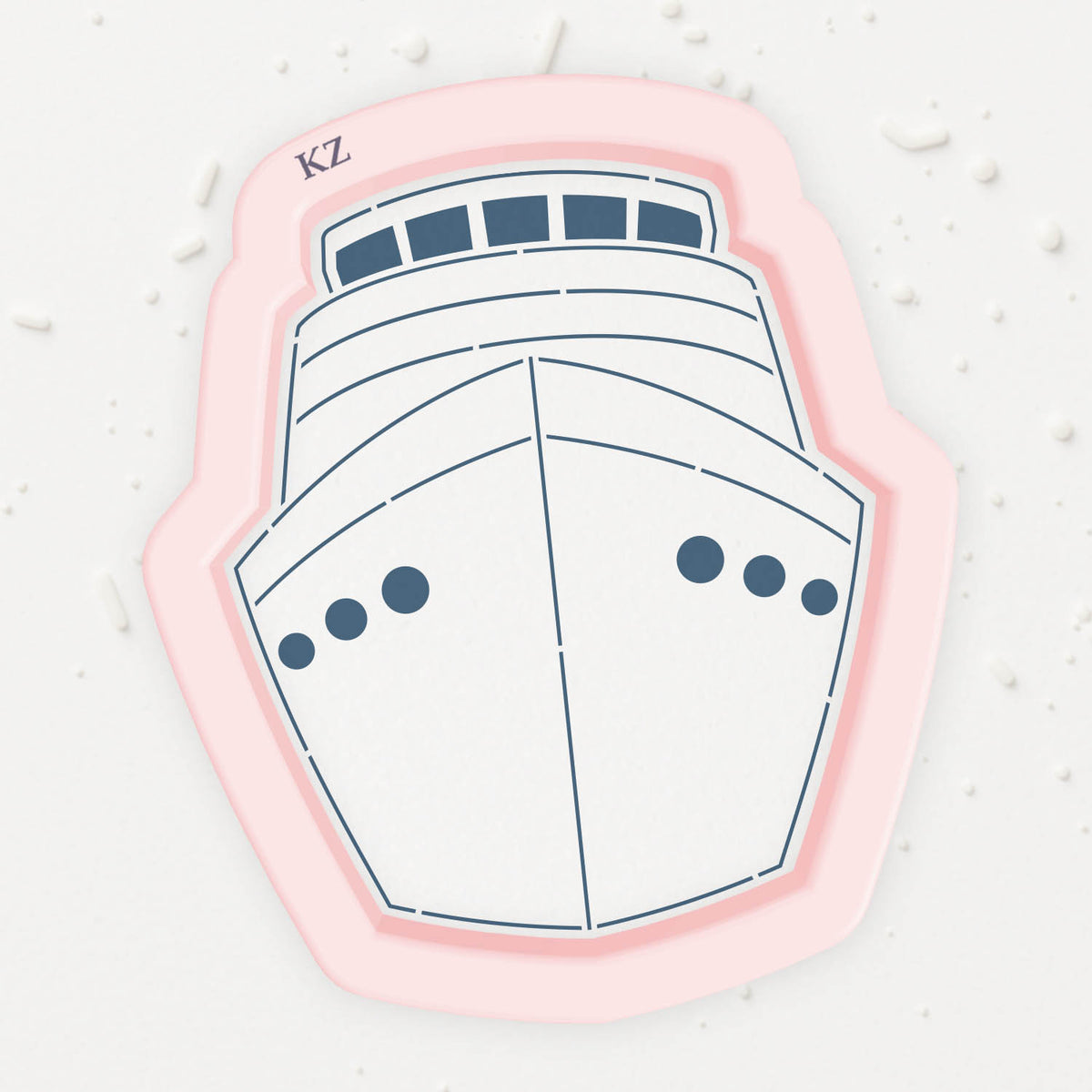 Cookie Cutters Cruise Ship – Cookie Cutter &amp; Stencil Set