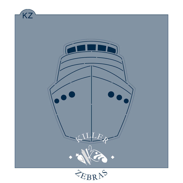 Cruise Ship Cookie Cutter & Stencil Set | Cookie Decorating Set ...