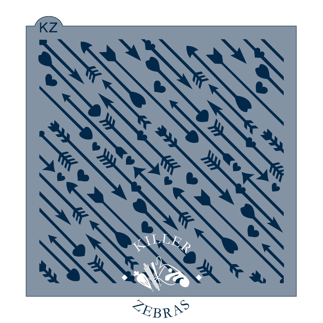 5.5 x 5.5 Stencil Cupid&#39;s Arrow Stencil