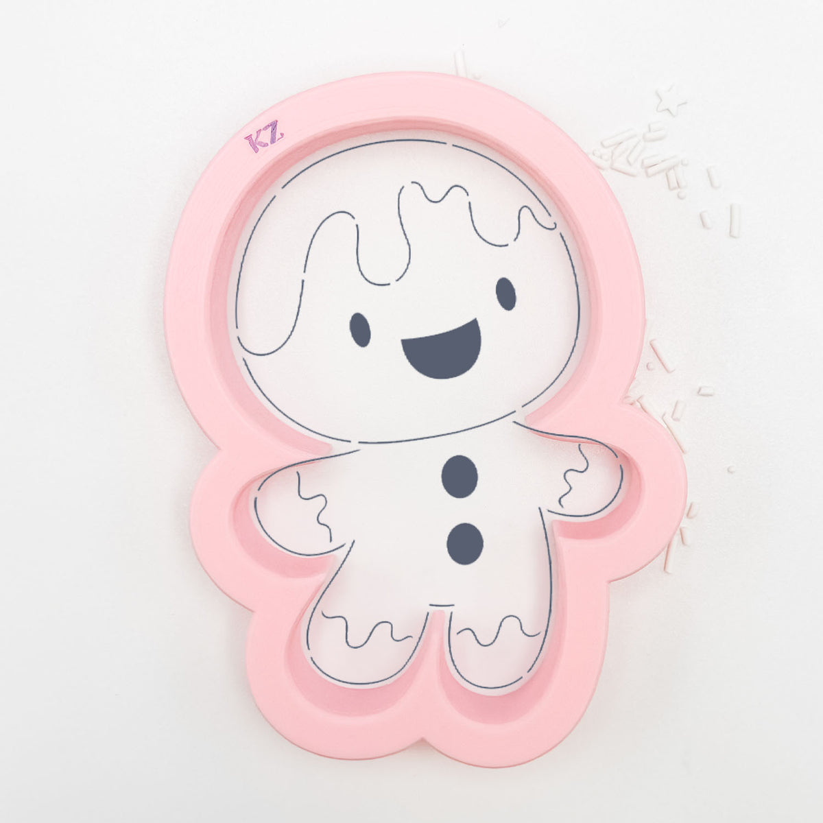 Cookie Cutters Cute Gingerbread Man (Style 1) Cutter/Stencil