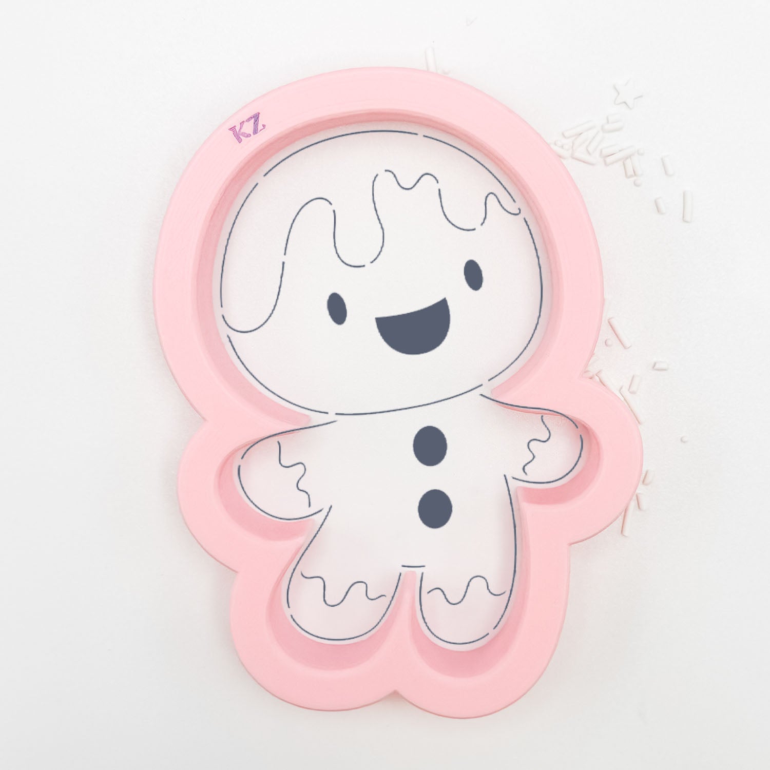 Cookie Cutters Cute Gingerbread Man (Style 1) Cutter/Stencil