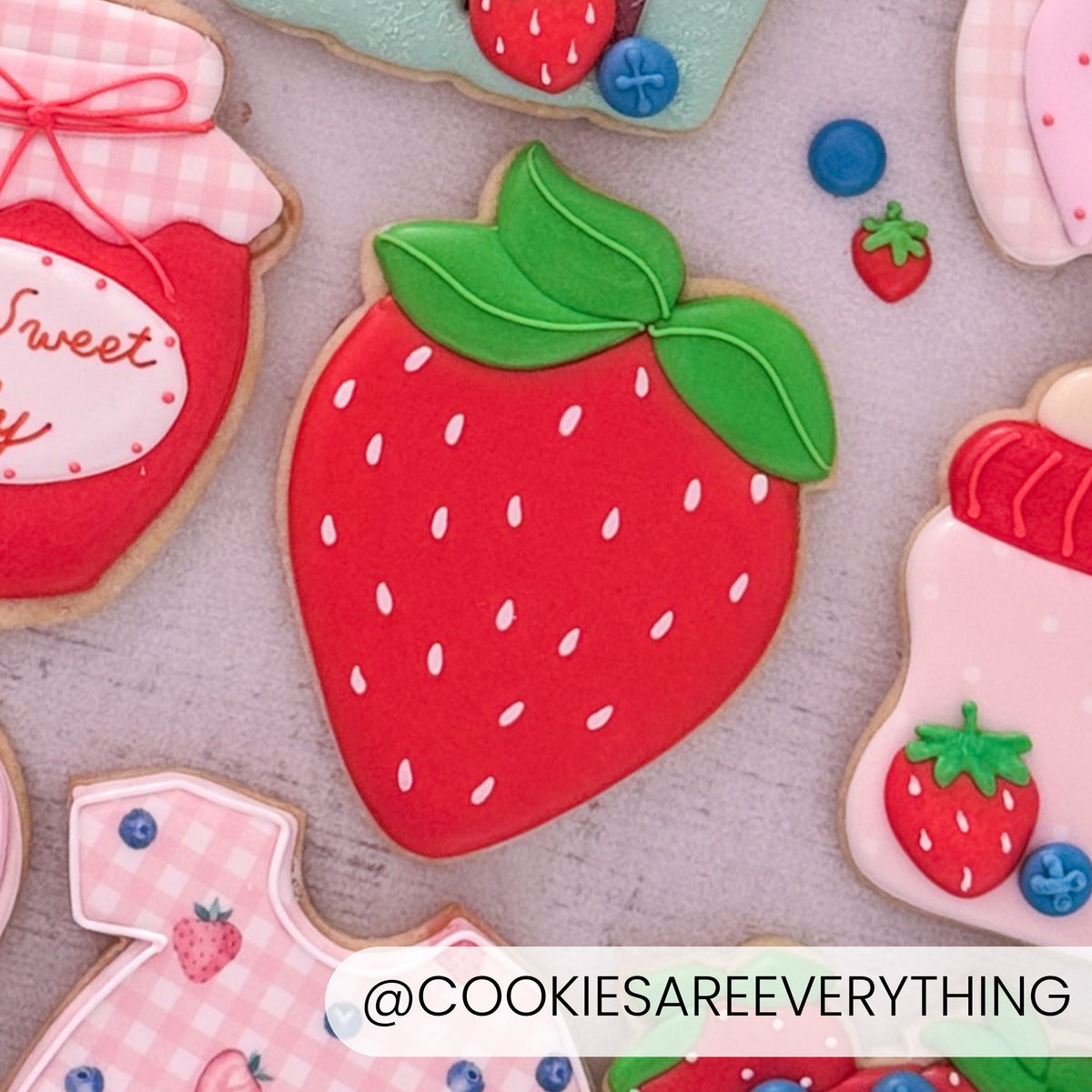 Cookie Cutters Strawberry (Style 2) Cutter/Stencil