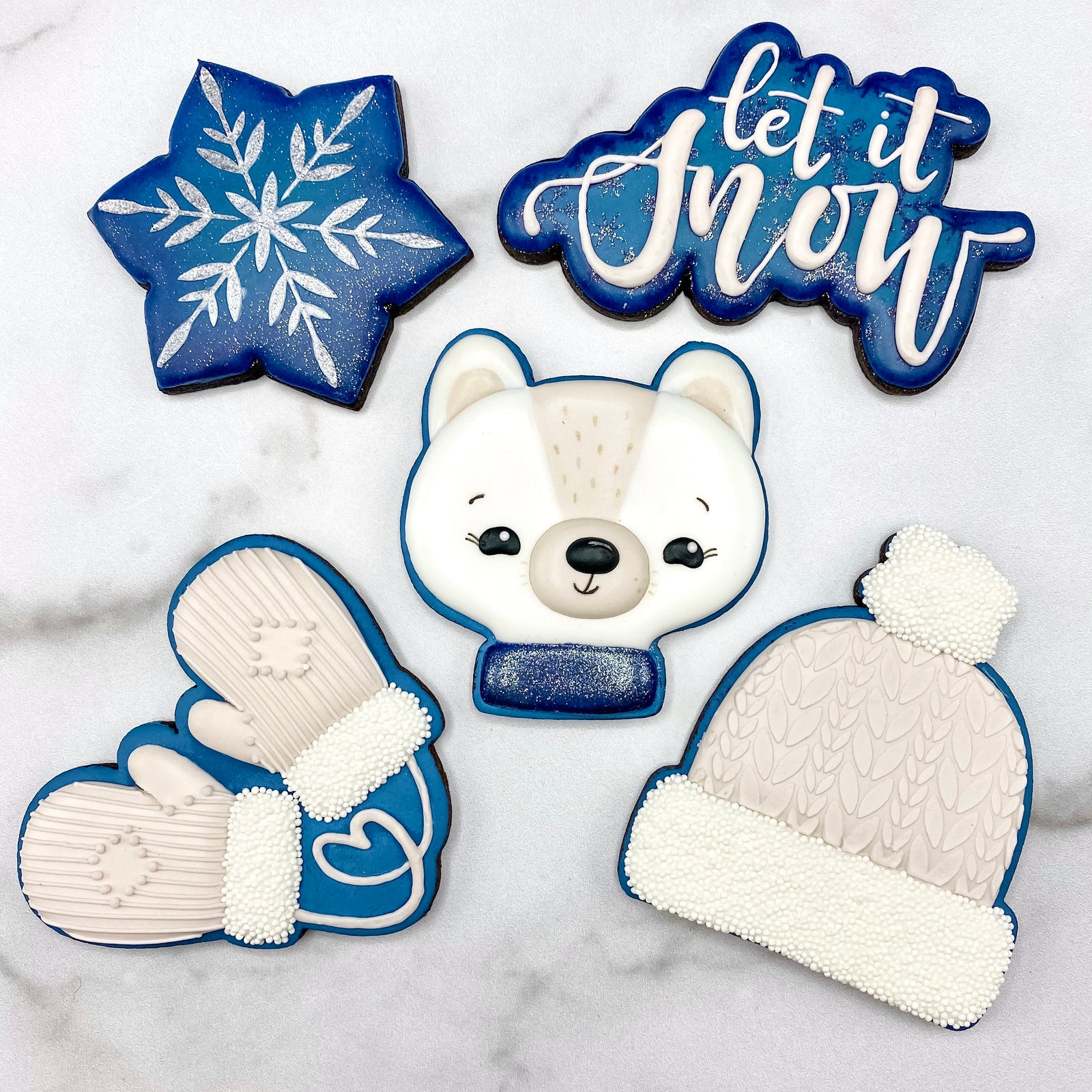 Cookie Cutters Let it Snow Hand Lettered