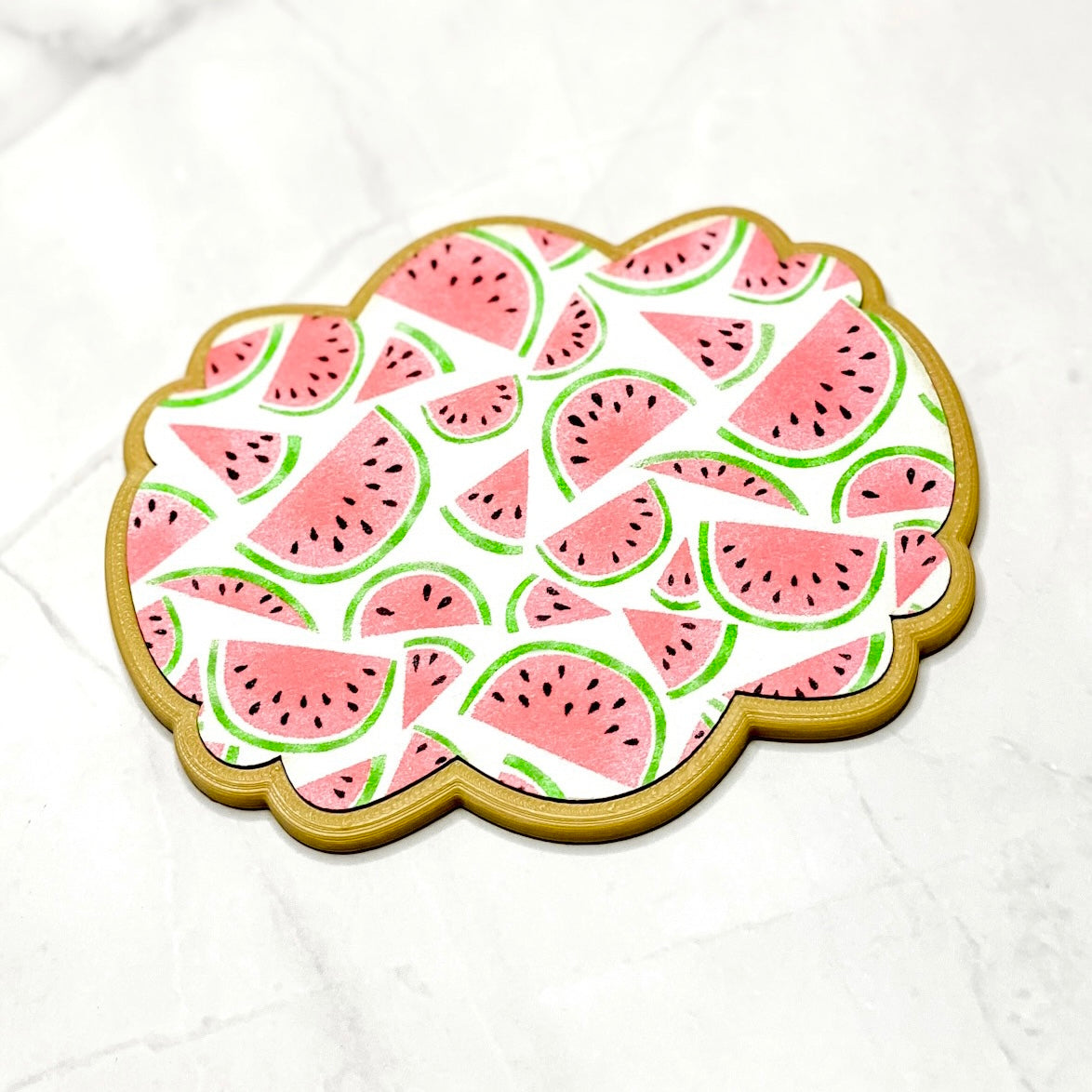 5.5 x 5.5 Stencil Watermelon Slices 3 Part Stencil