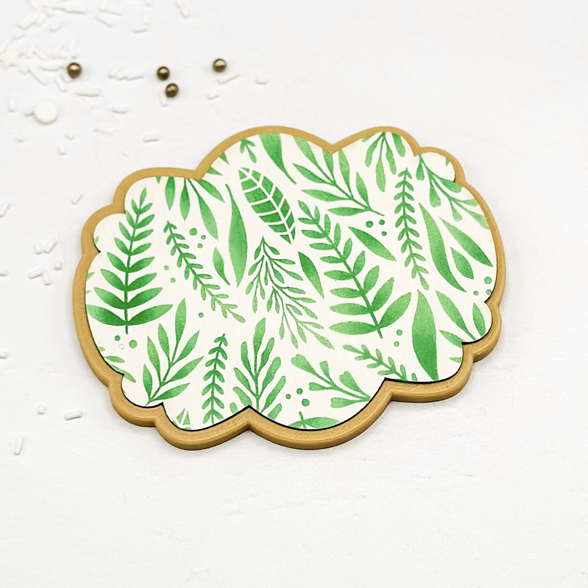 5.5 x 5.5 Stencil Fern Flora Stencil