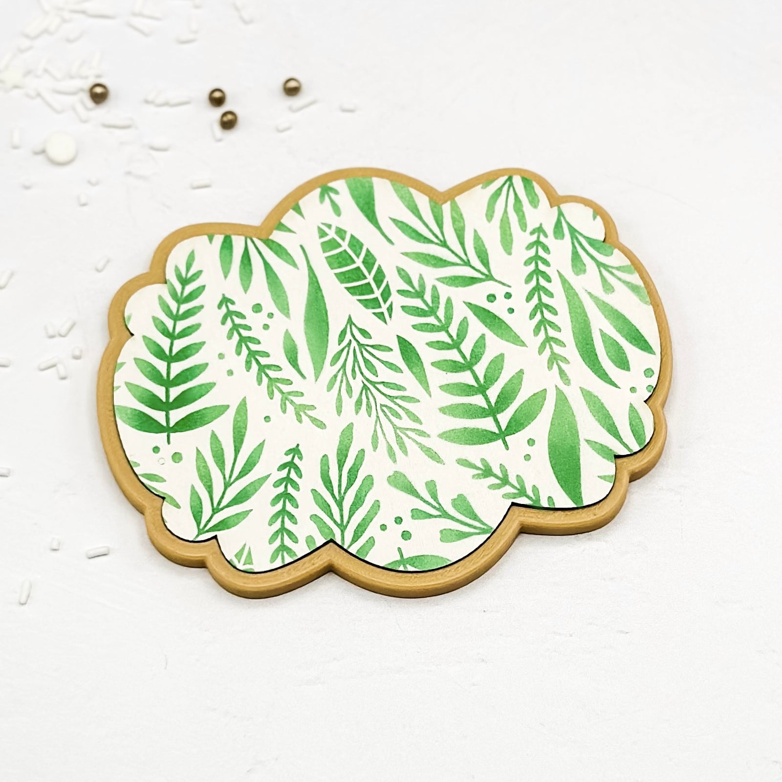 5.5 x 5.5 Stencil Fern Flora Stencil