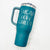 Teal Satin Stainless Steel 40 oz. Tumbler with Handle