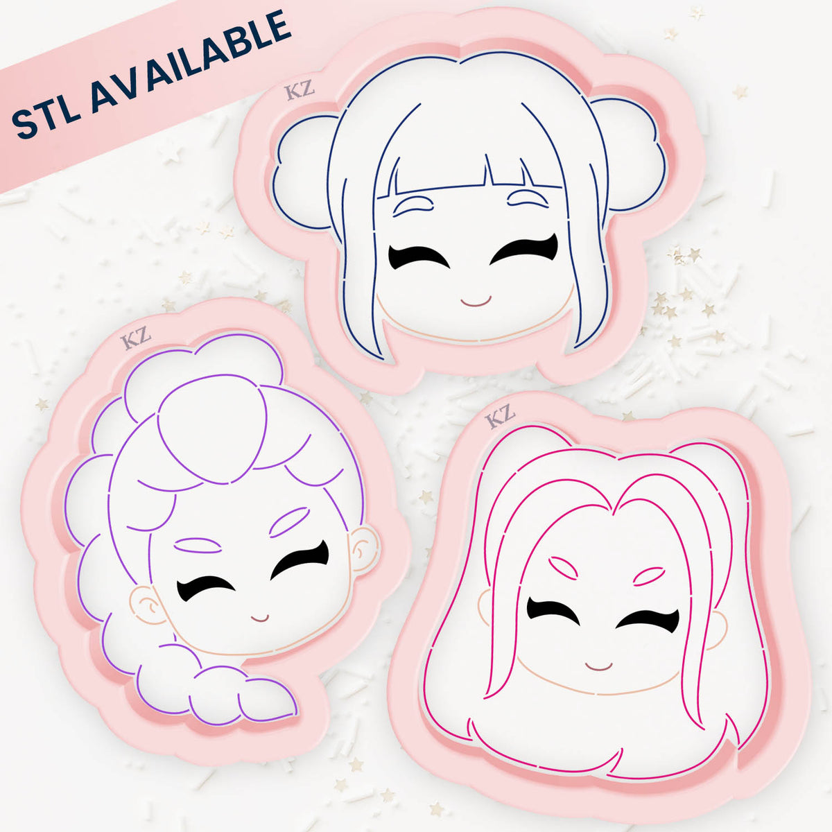 Cookie Cutters Demon Hunters (Set of 3) Cutter/Stencil